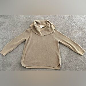 Michael Kors Cozy Tan Cowl Neck Sweater